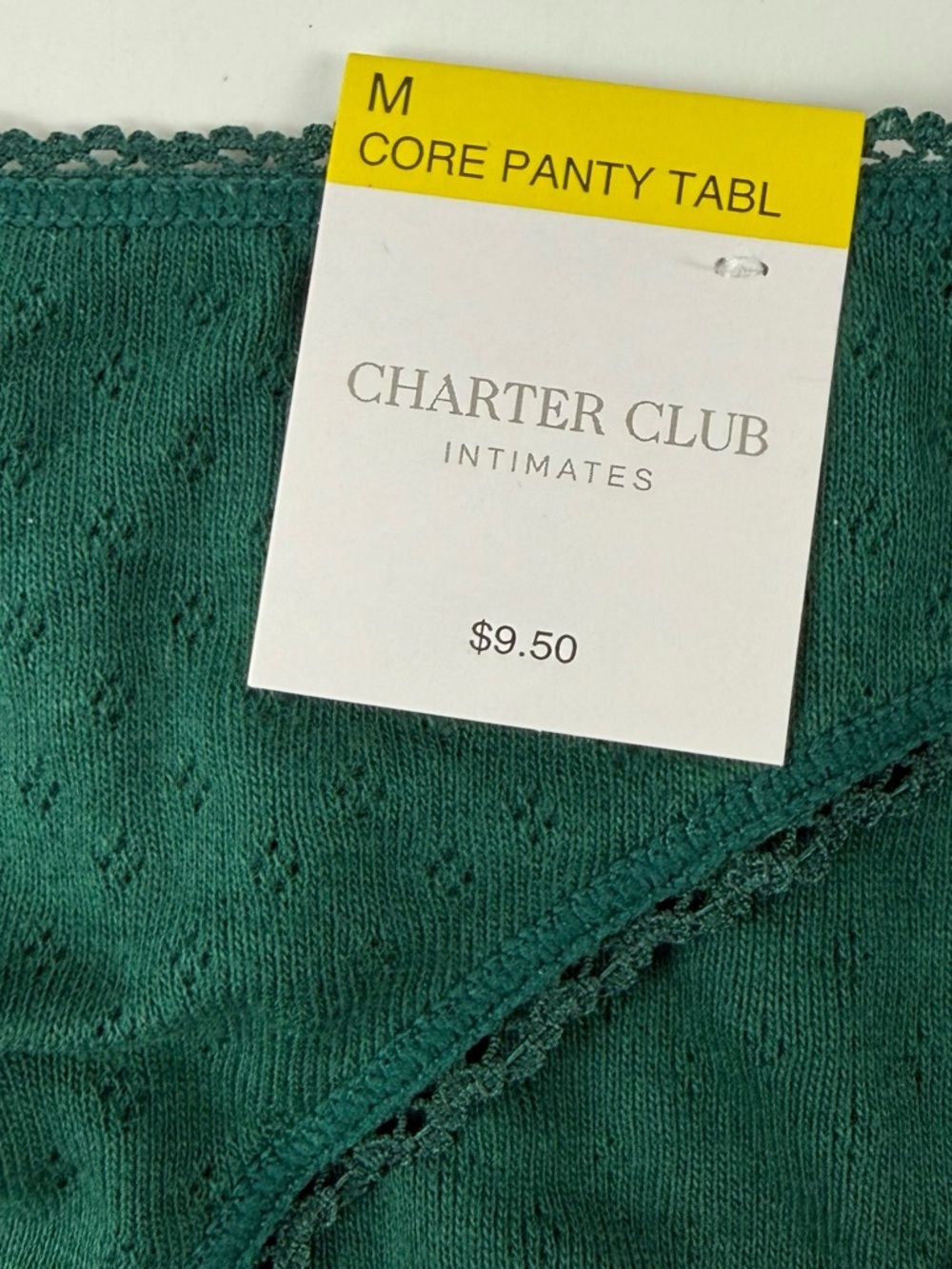 Charter Club Briefs Panties Underwear Womens Medium Green NWT Intimates - Picture 4 of 9